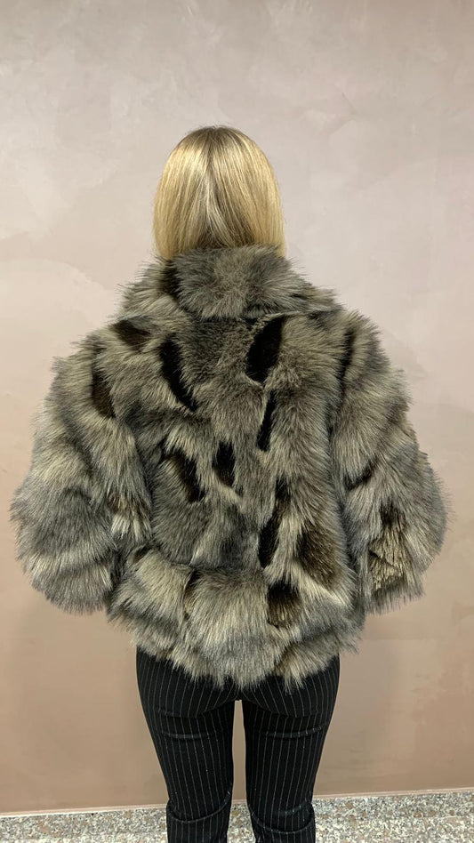 Eco-pelliccia Mantella "Sfumata" Lumina