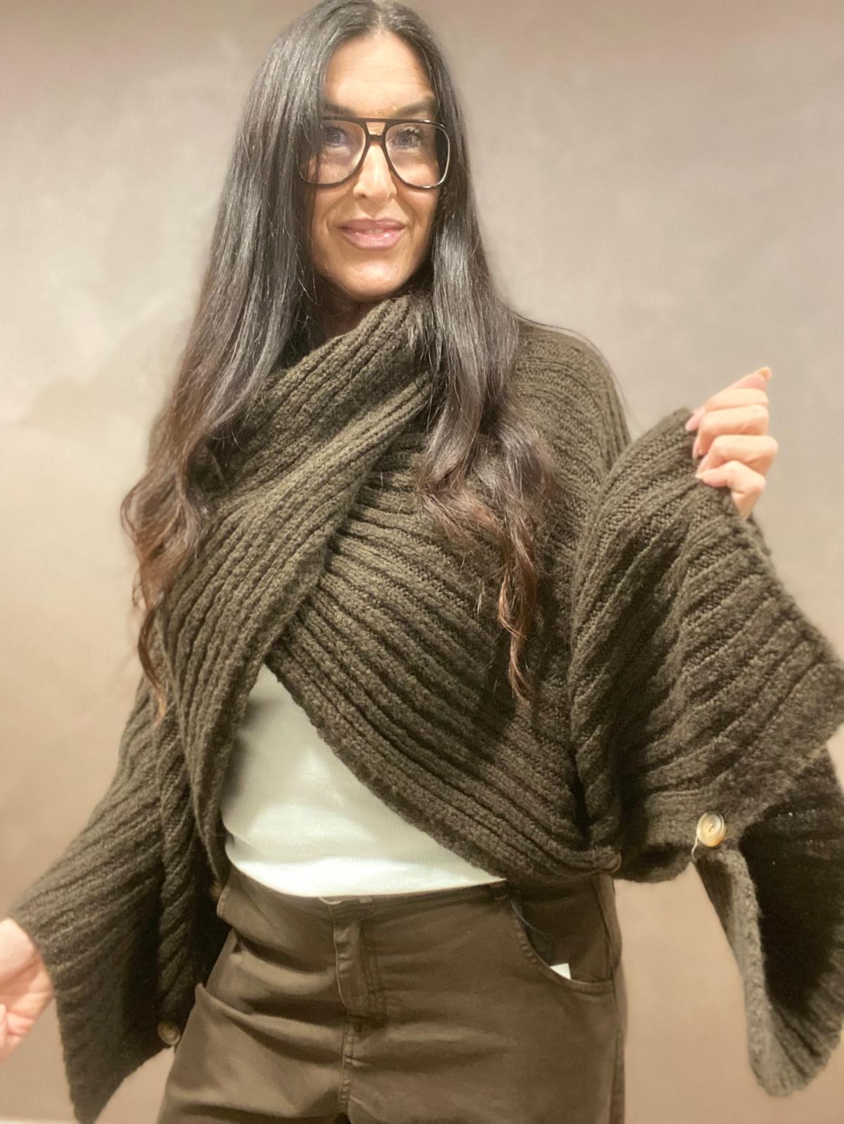 Poncho Mocha Luxe