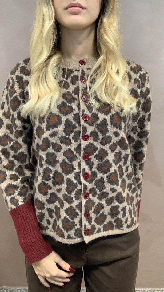 Maglia Button-Up Leopard